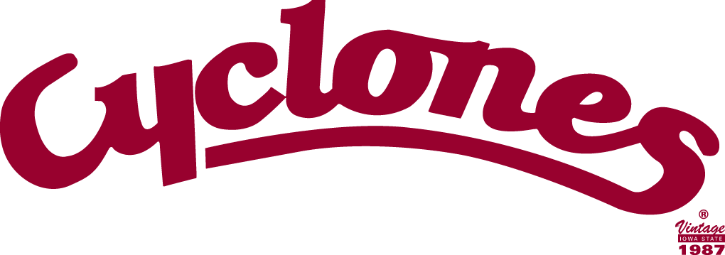 Iowa State Cyclones 1987-1994 Wordmark Logo 02 iron on paper